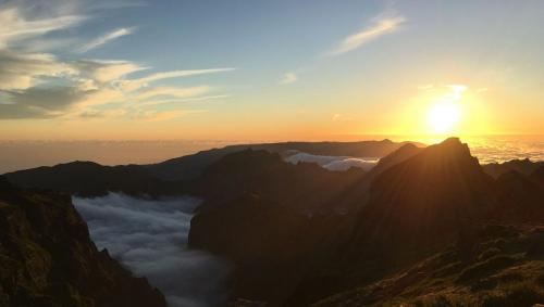 Sonnenuntergang am Pico do Arieiro auf Madeira